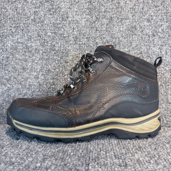 Timberland Other - Timberland Waterproof Leather Hiking Work Boots Dark Brown Mens Size 6.5 M Lug